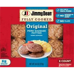Jimmy Dean Fully Cooked Original Pork Breakfast Sausage Patties