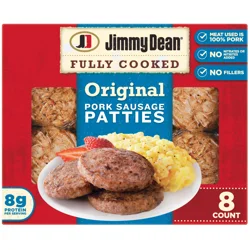Jimmy Dean® Fully Cooked Original Pork Breakfast Sausage Patties, 8 Count