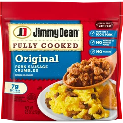 Jimmy Dean Fully Cooked Original Breakfast Sausage Crumbles, 9.6 oz