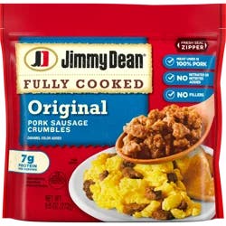Jimmy Dean Fully Cooked Original Breakfast Sausage Crumbles, 9.6 oz