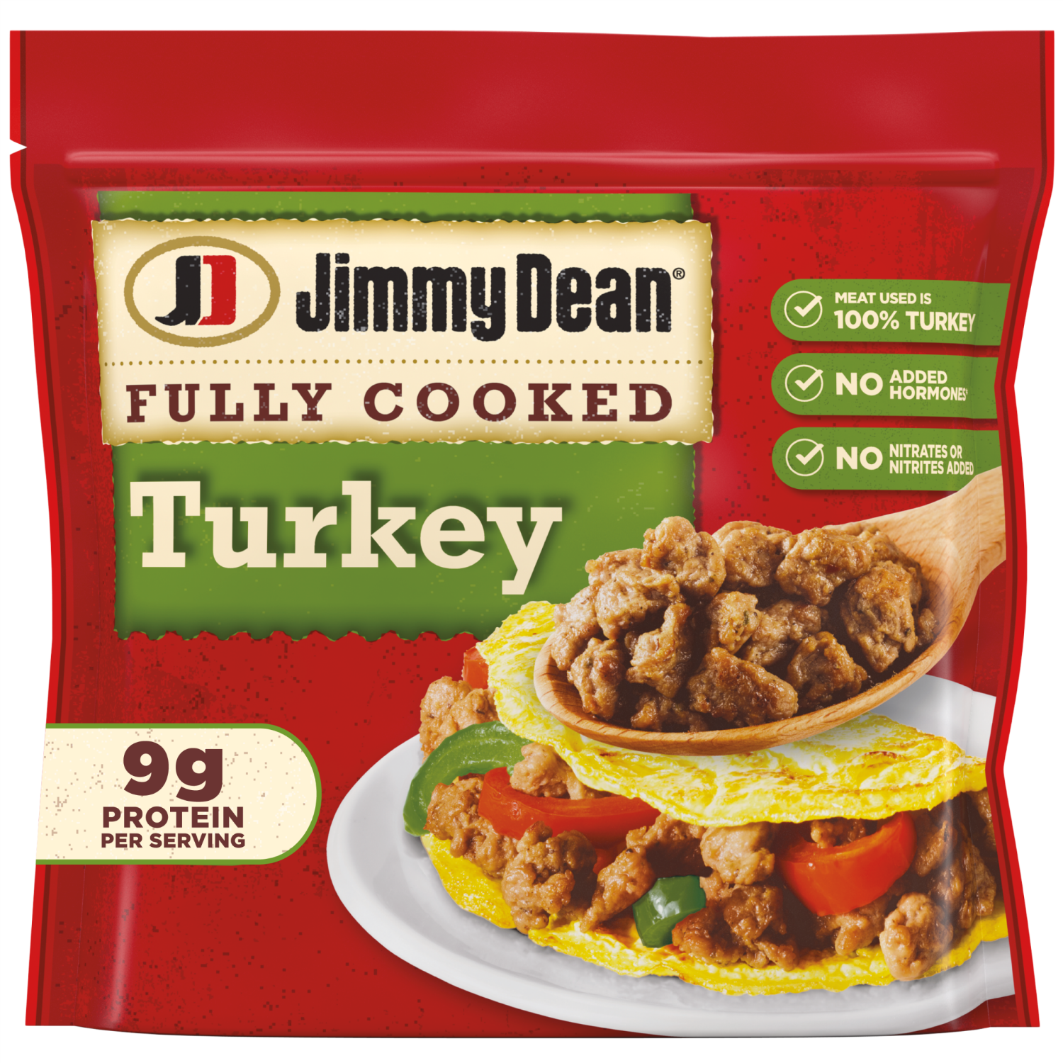 slide 1 of 6, Jimmy Dean Fully Cooked Turkey Sausage Crumbles, 9.6 oz., 9.6 oz