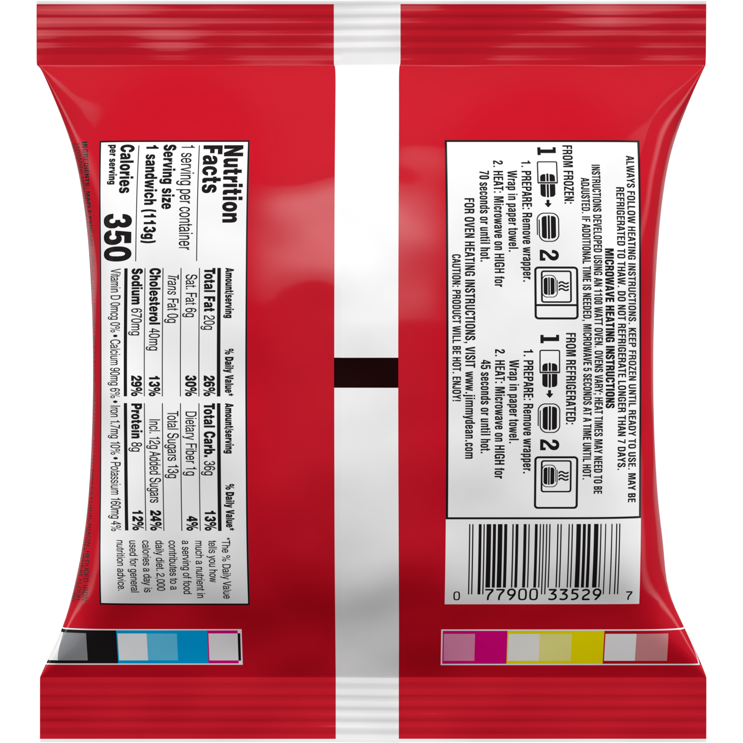 slide 2 of 5, Jimmy Dean Griddle Cake Breakfast Sandwiches with Maple Pancakes and Sausage, Frozen, 4 Count, 4 oz