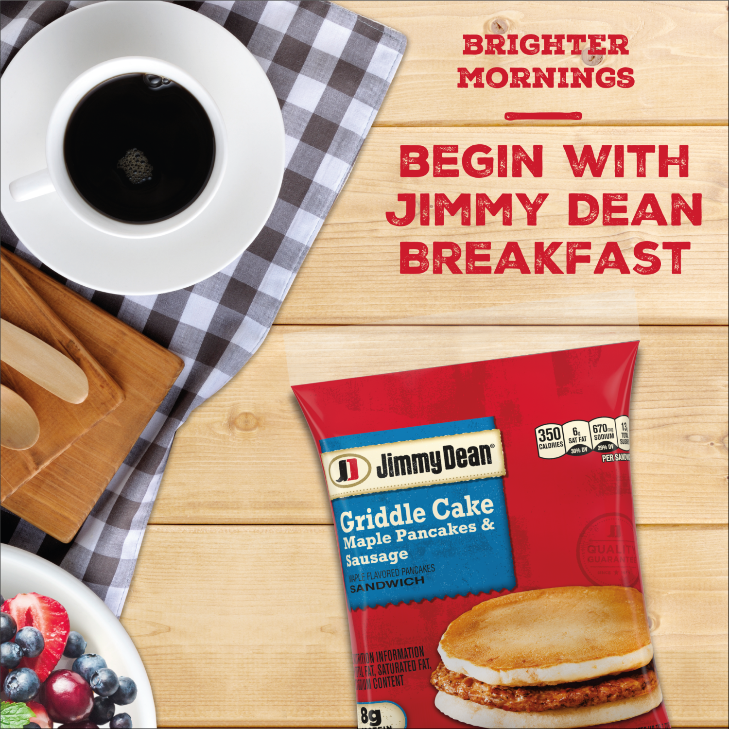 slide 5 of 7, Jimmy Dean Griddle Cake Breakfast Sandwiches with Maple Pancakes and Sausage, Frozen, 4 Count, 4 oz