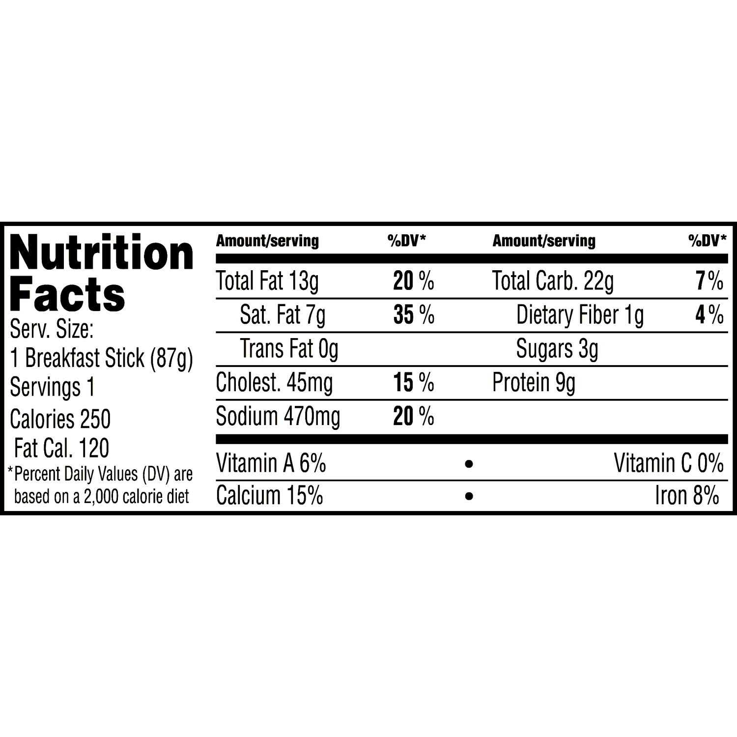 slide 2 of 4, Jimmy Dean Stuffed Breakfast Stick, Sausage, Frozen, 1 Count, 3.1 oz