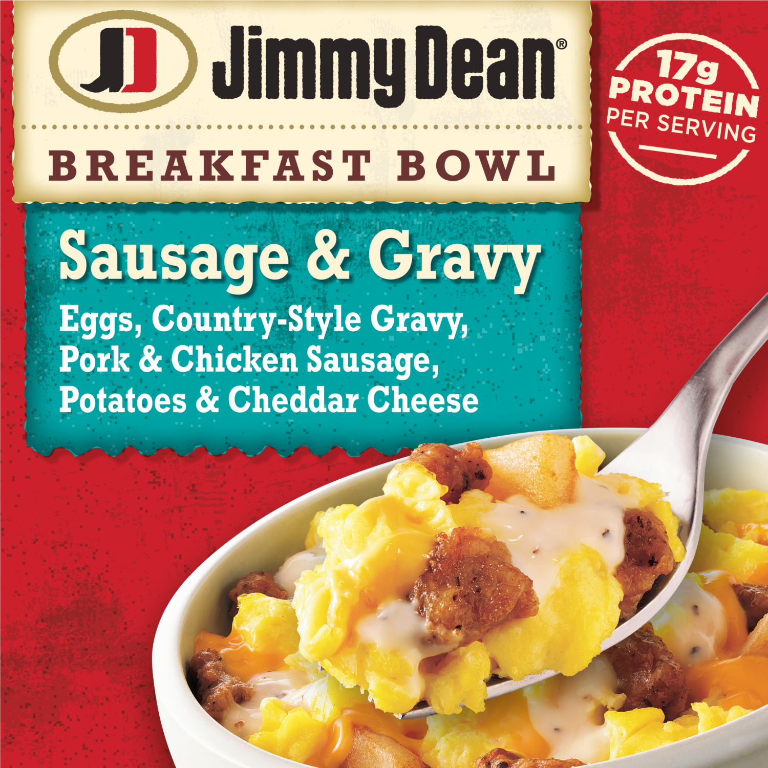 slide 1 of 5, Jimmy Dean Sausage & Gravy Breakfast Bowl, 7 oz