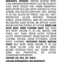 slide 20 of 21, Jimmy Dean Croissant Breakfast Sandwiches with Ham and Cheese, Frozen, 8 Count, 771.11 g