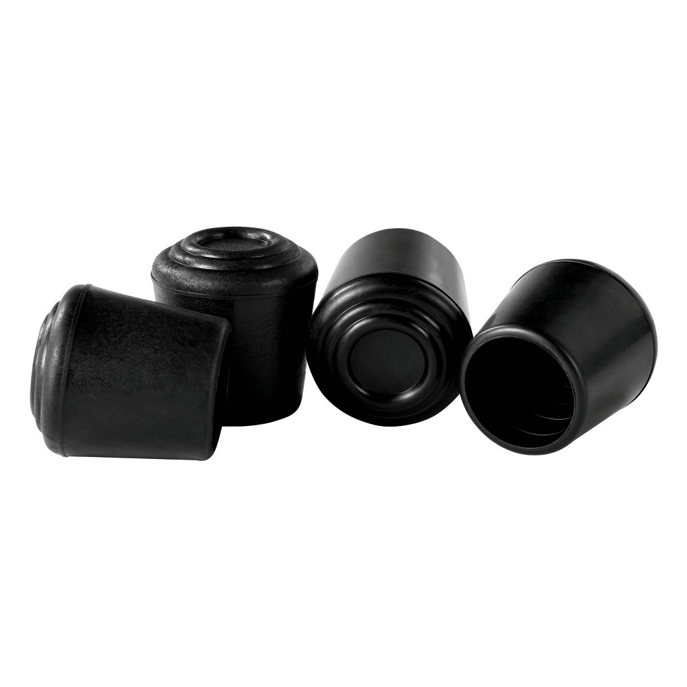 slide 3 of 4, Scotch Rubber Chair Tips Black, 4 ct