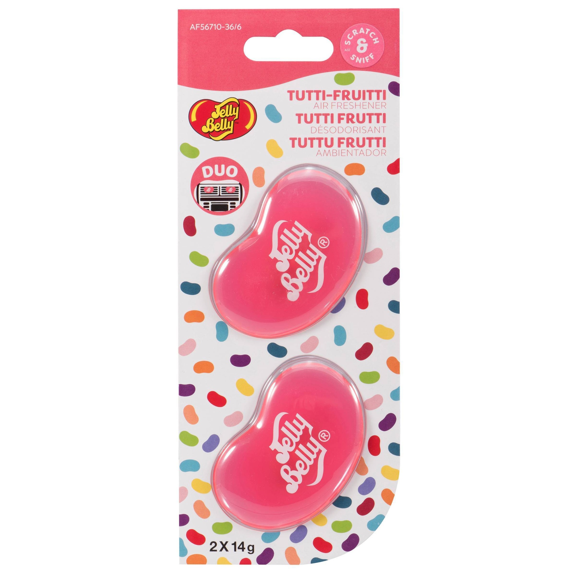 slide 1 of 4, Jelly Belly 2pk Duo Mini Vent Air Freshener Tutti Fruitti, 2 ct