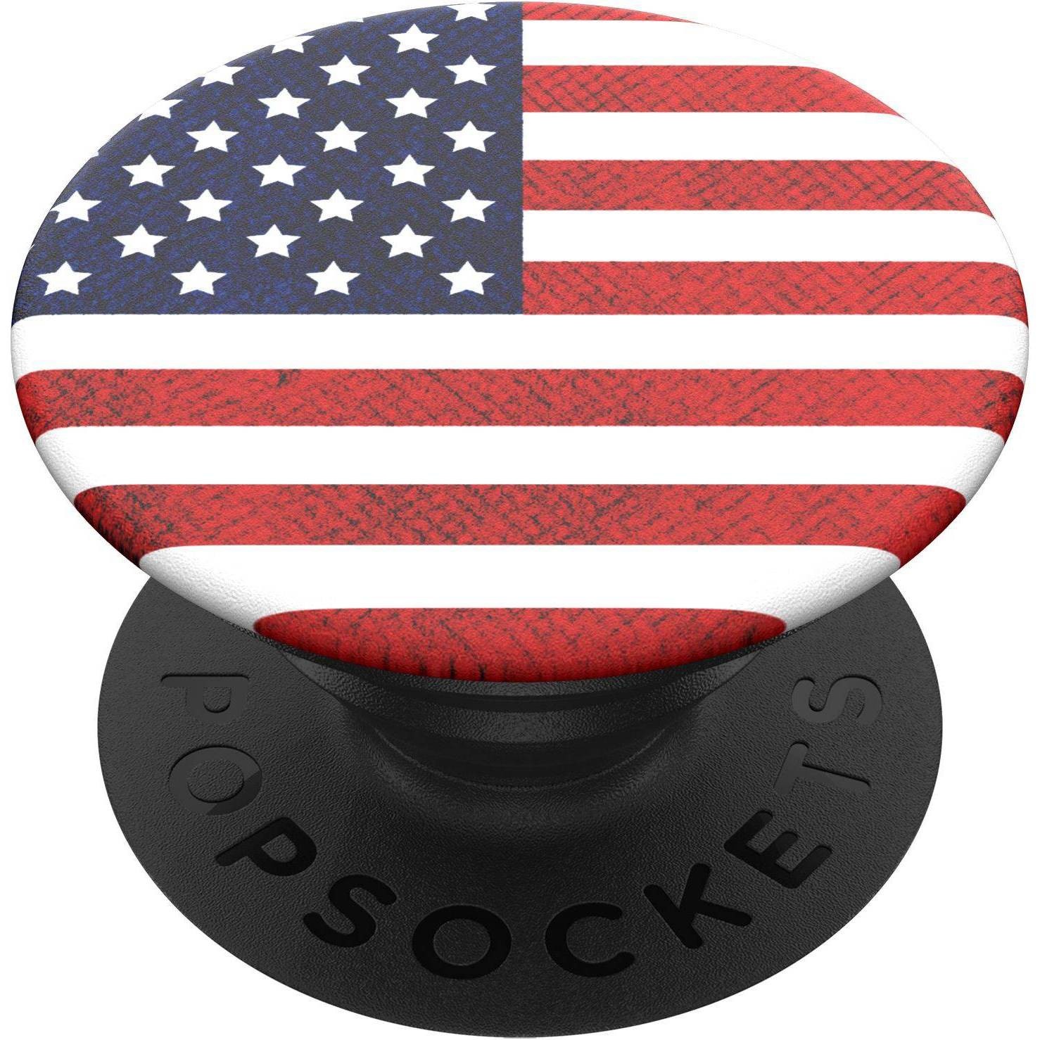 slide 1 of 5, PopSockets PopGrip Cell Phone Grip & Stand - Vintage American Flag, 1 ct