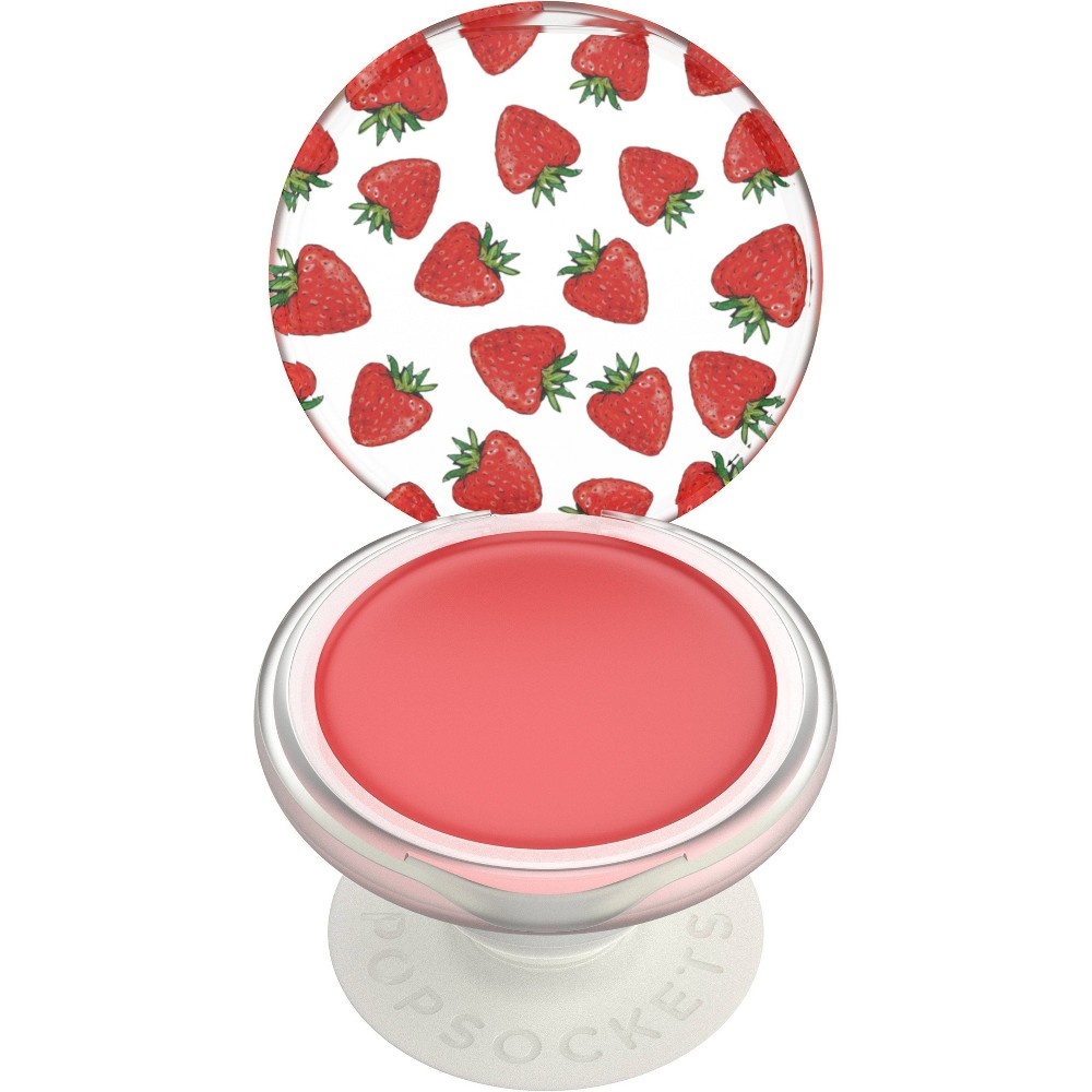 slide 6 of 6, PopSockets PopGrip Lips Cell Phone Grip & Stand - Strawberry Feels, 1 ct