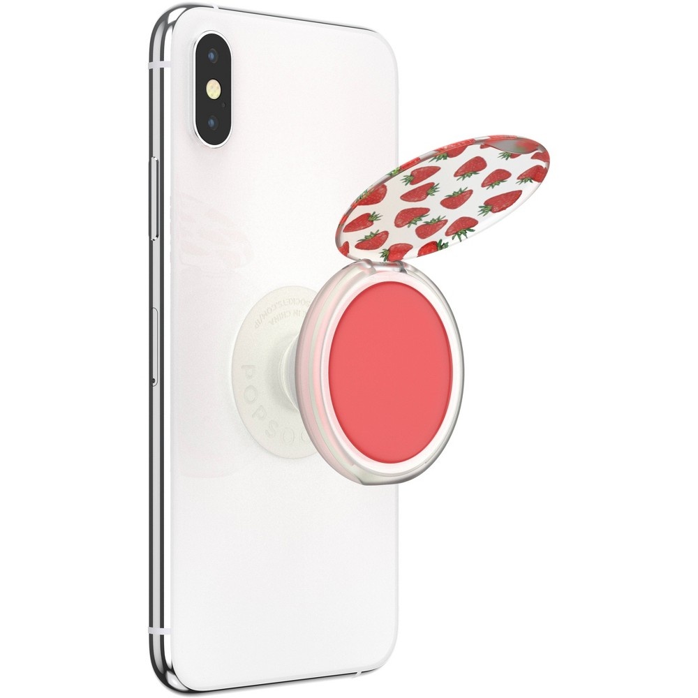 slide 5 of 6, PopSockets PopGrip Lips Cell Phone Grip & Stand - Strawberry Feels, 1 ct