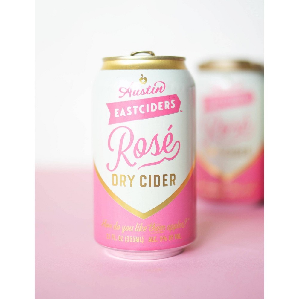 slide 2 of 2, Austin Eastciders Rosé Dry Cider, 6 ct; 12 fl oz