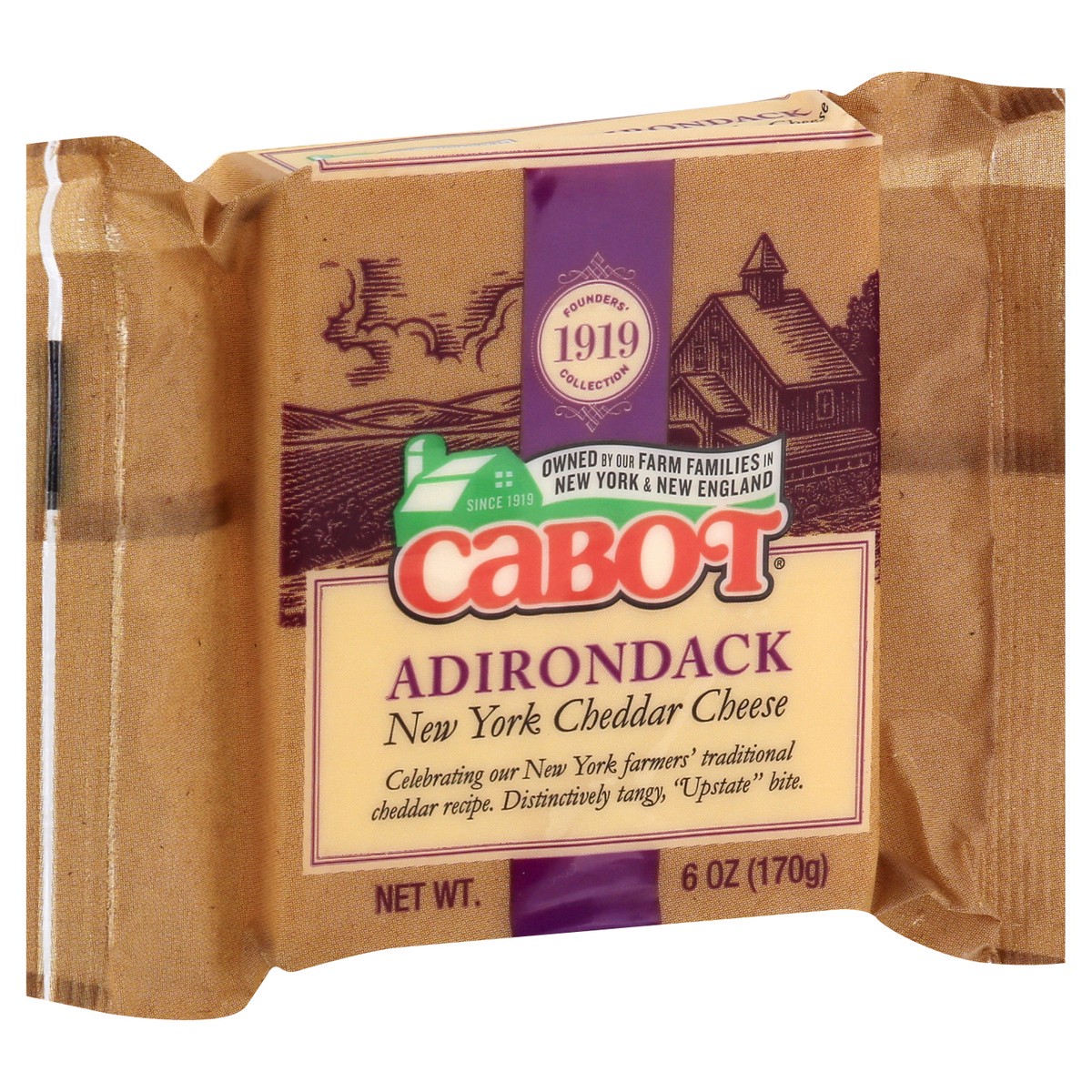 slide 2 of 10, Cabot Adirondack New York Cheddar Cheese, 6 oz