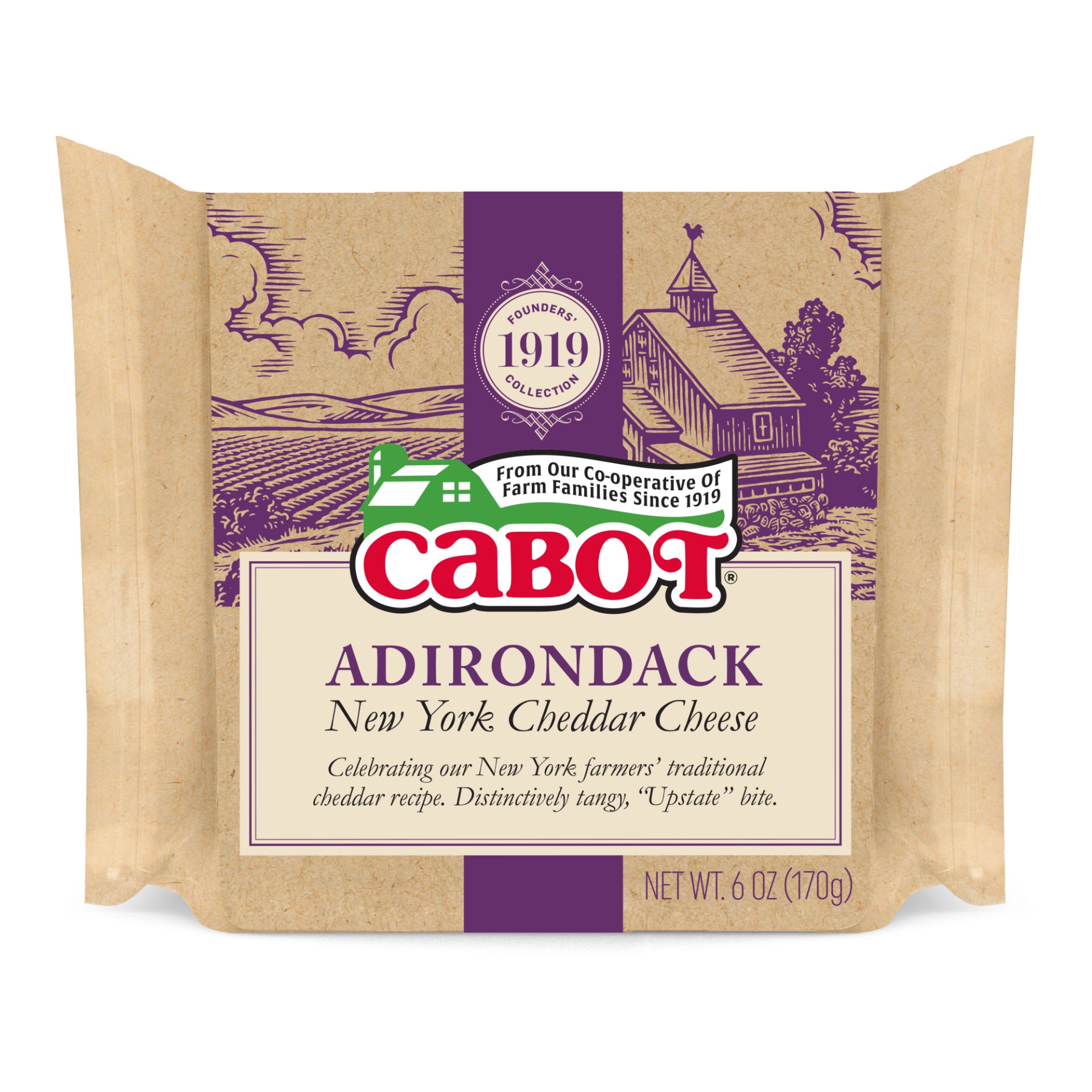 slide 1 of 3, Cabot Adirondack New York Cheddar Cheese, 6 oz