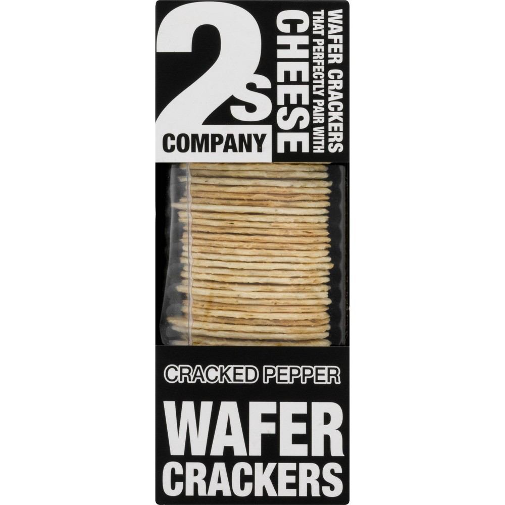 slide 3 of 6, 2s Company Cracked Pepper Wafer Crackers, 3.5 oz