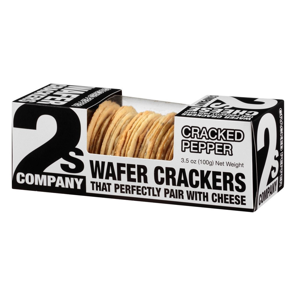 slide 5 of 6, 2s Company Cracked Pepper Wafer Crackers, 3.5 oz