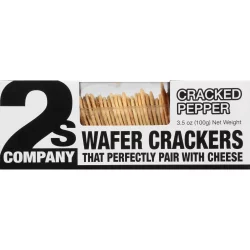 2's Company Cracked Pepper Waffer Crackers - 3.5oz