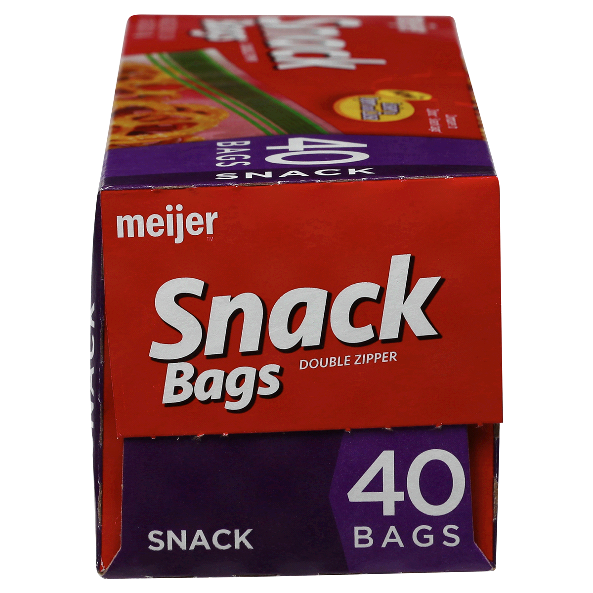 Meijer Reclosable Double Zipper Snack Bags 40 ct Shipt