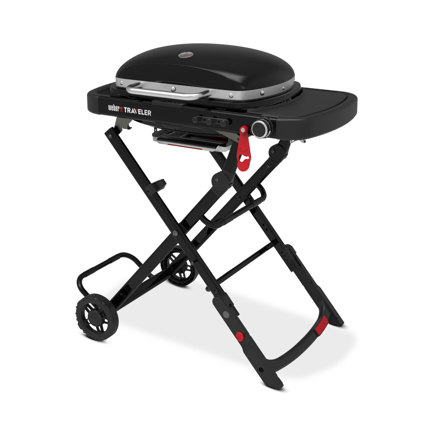 slide 2 of 2, Weber Traveler Black Portable Liquid Propane Grill, 1 ct
