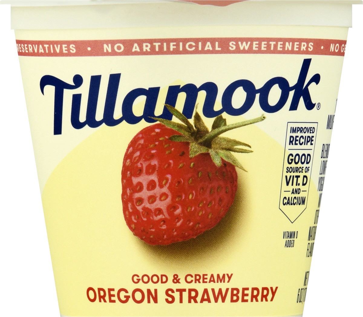 slide 2 of 9, Tillamook Blended Lowfat Oregon Strawberry Yogurt 6 oz, 6 oz