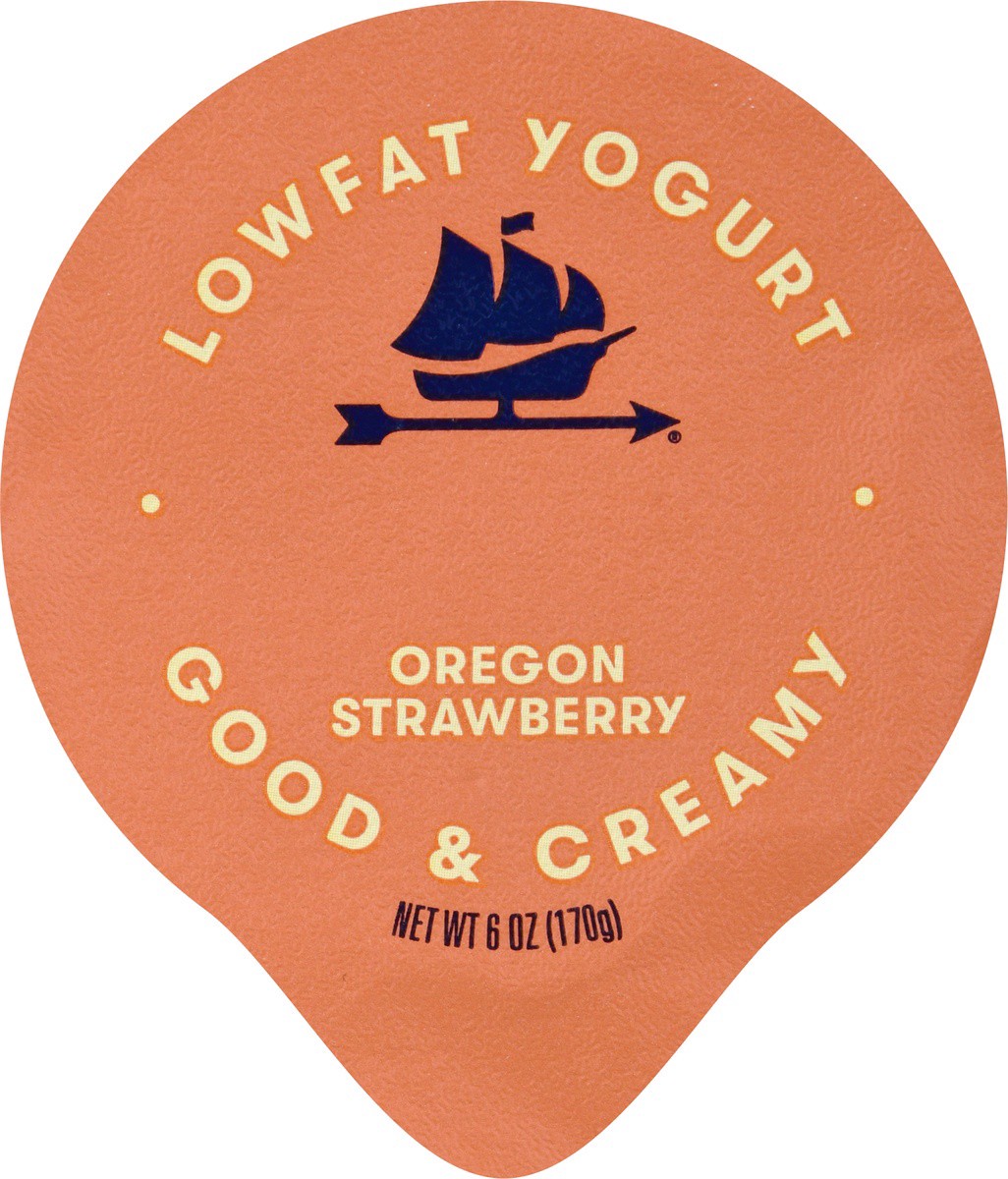 slide 3 of 9, Tillamook Blended Lowfat Oregon Strawberry Yogurt 6 oz, 6 oz