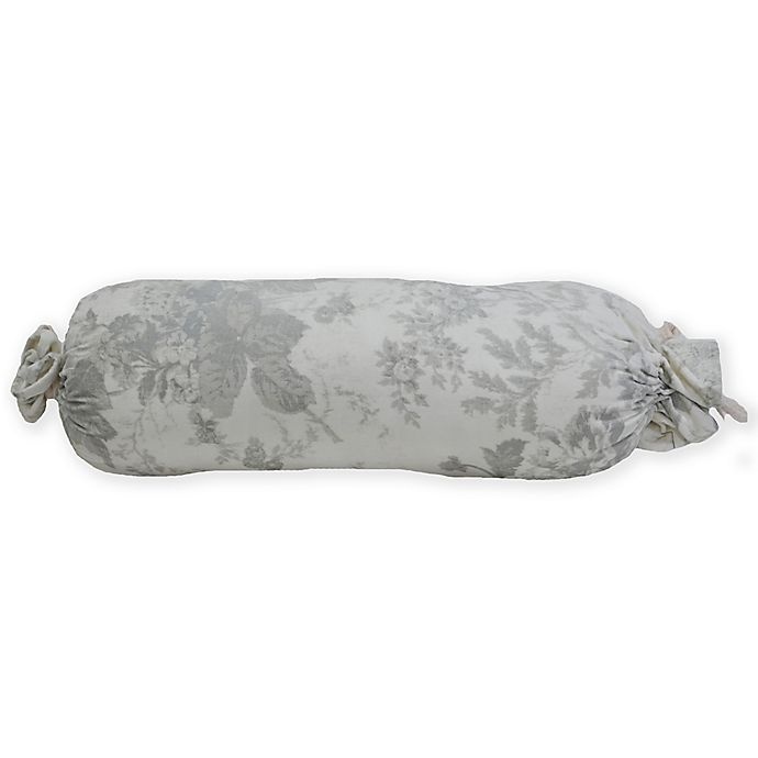 slide 1 of 1, Wamsutta Vintage Floral Bolster Indoor/Outdoor Throw Pillow - Grey, 1 ct