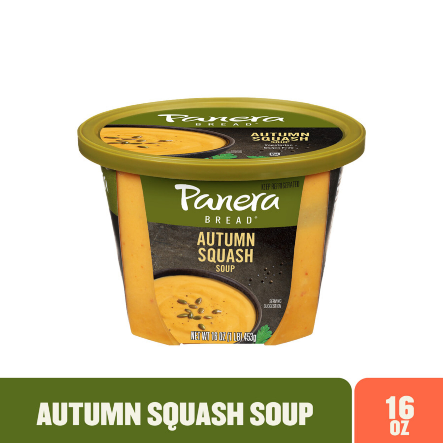 slide 1 of 8, Panera Bread Autumn Squash Soup 16 oz, 16 oz