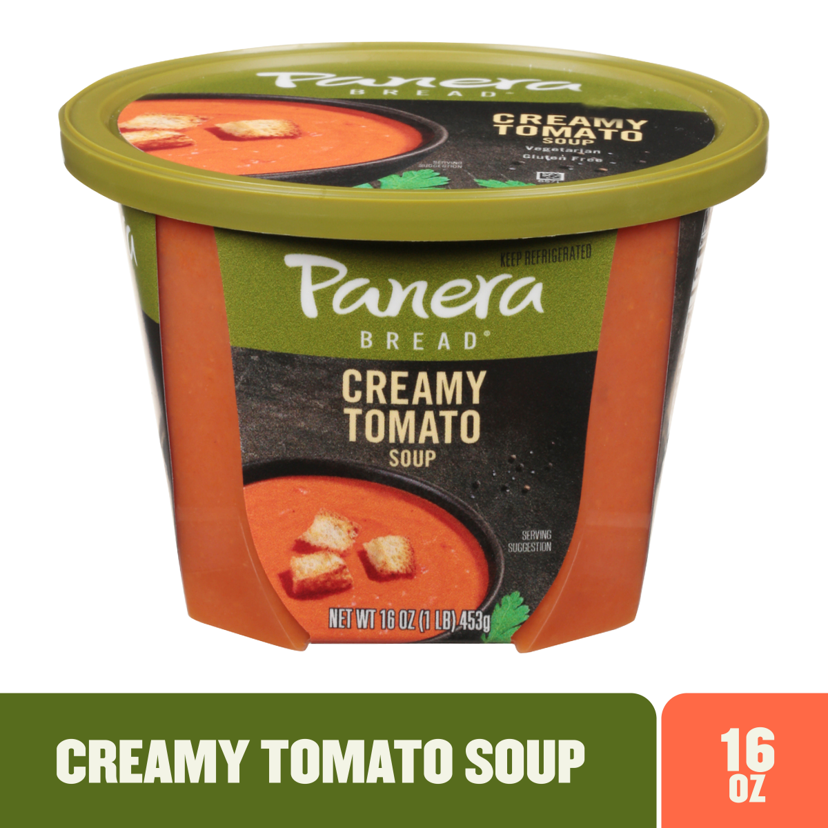 slide 1 of 29, Panera Bread Creamy Tomato Soup, 16 OZ Soup Cup (Gluten Free), 16 oz