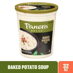 Panera Bread Baked Potato Soup, 32 Oz Soup Cup (Gluten Free)