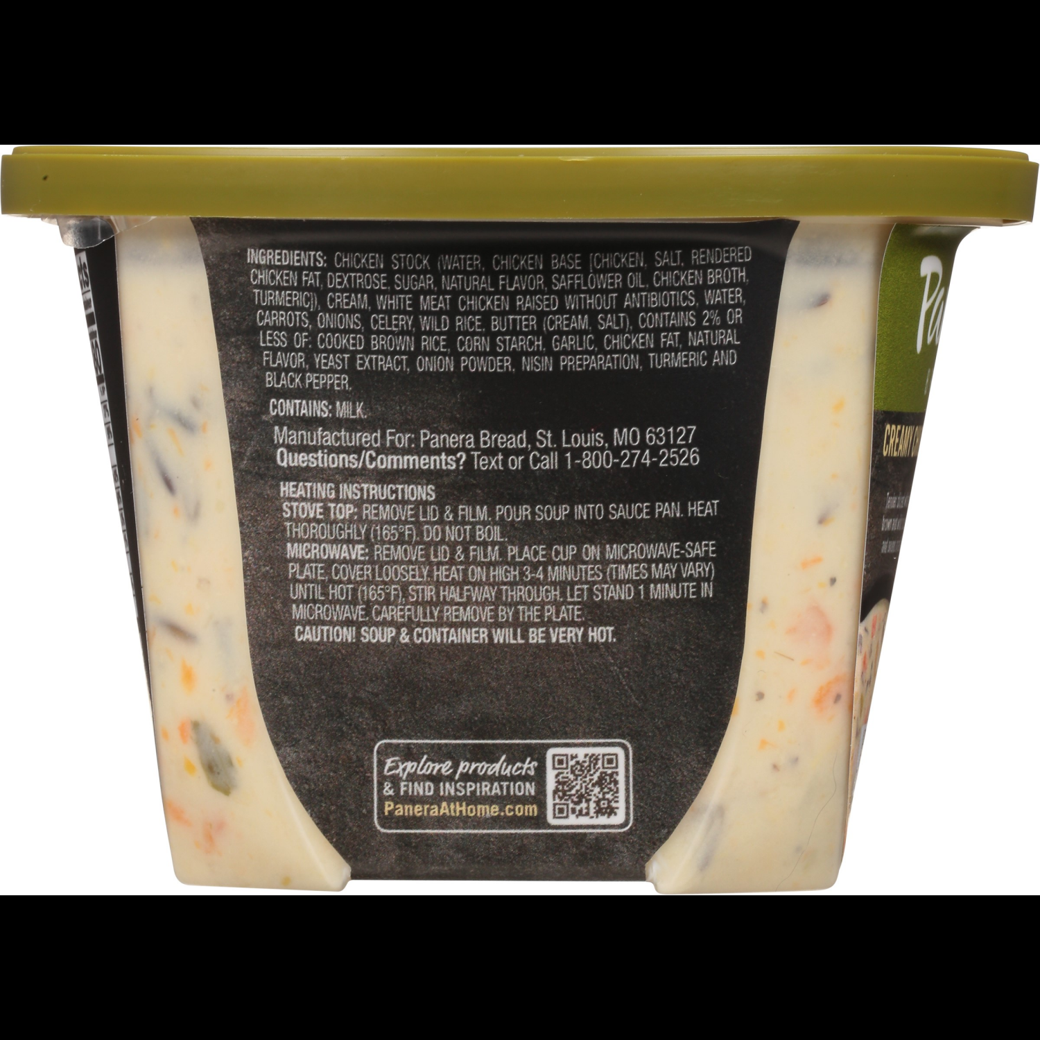 slide 6 of 8, Panera Bread Creamy Chicken & Wild Rice Soup, 16 OZ Soup Cup (Gluten Free), 16 oz