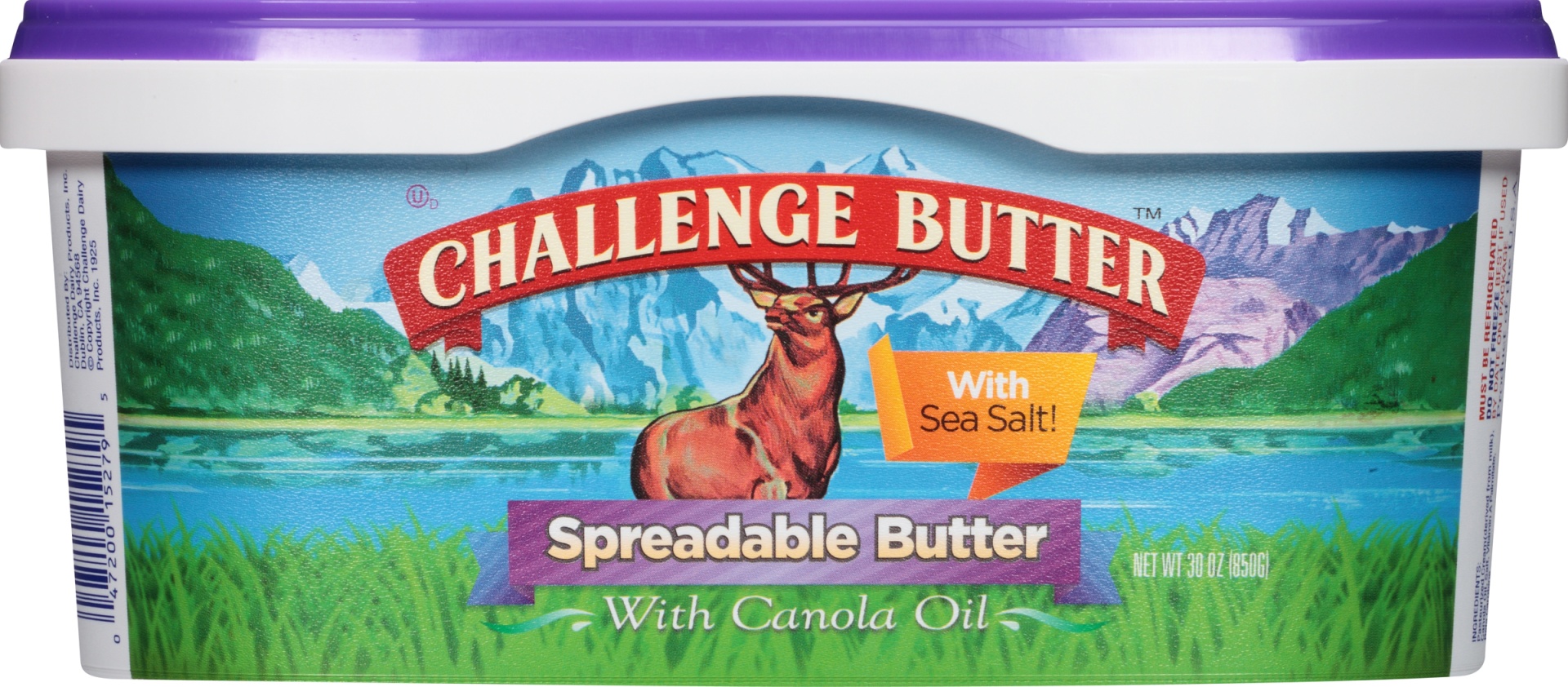 slide 6 of 8, Challenge Dairy Spreadable With Canola Oil Sea Salted Butter 30 oz, 30 oz