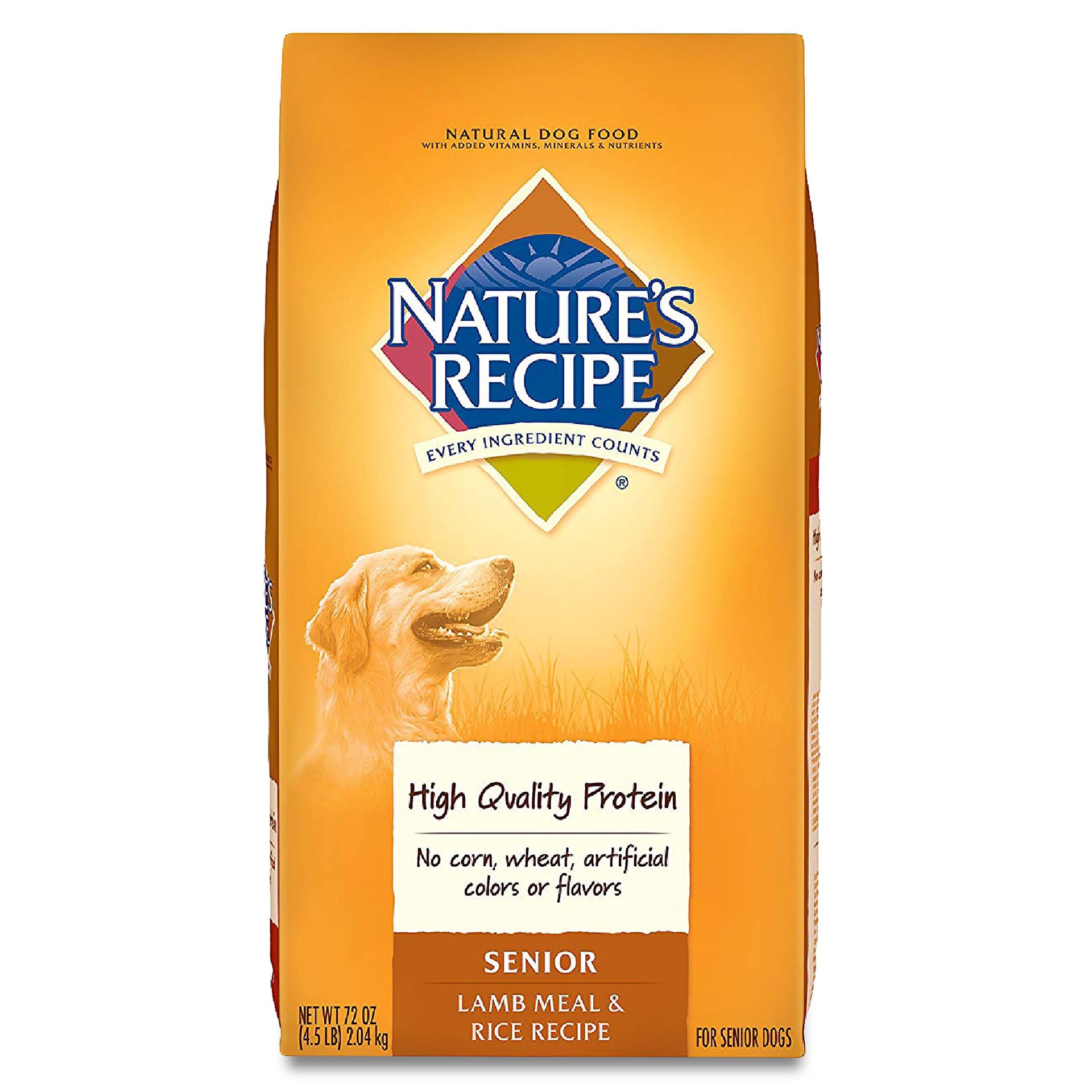 slide 1 of 2, Nature's Recipe Senior Lamb Meal & Rice Recipe, 4.5-Pound, 4.5 lb