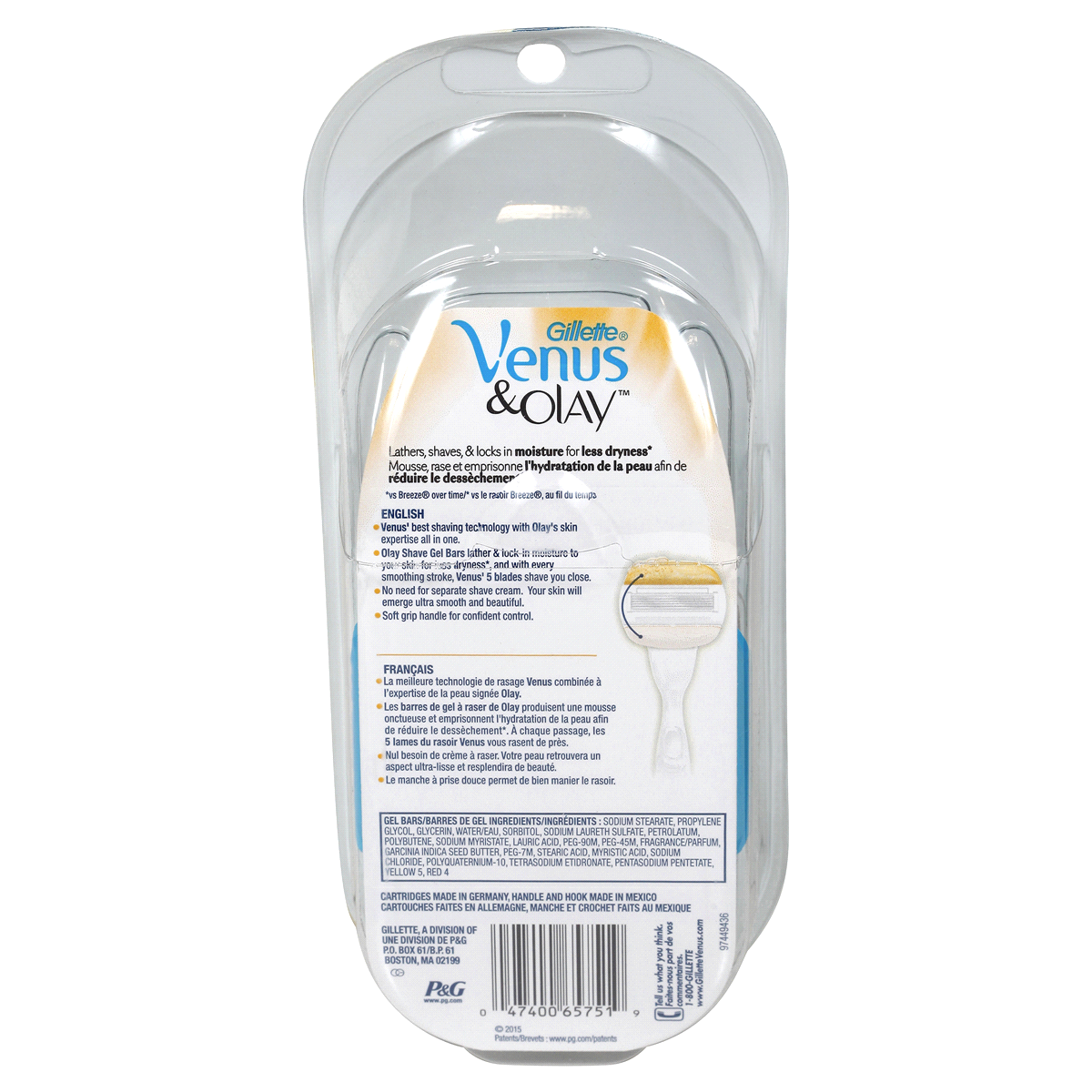 slide 5 of 9, Gillette Venus Comfortglide Plus Olay Coconut Women's Razor, 4 ct