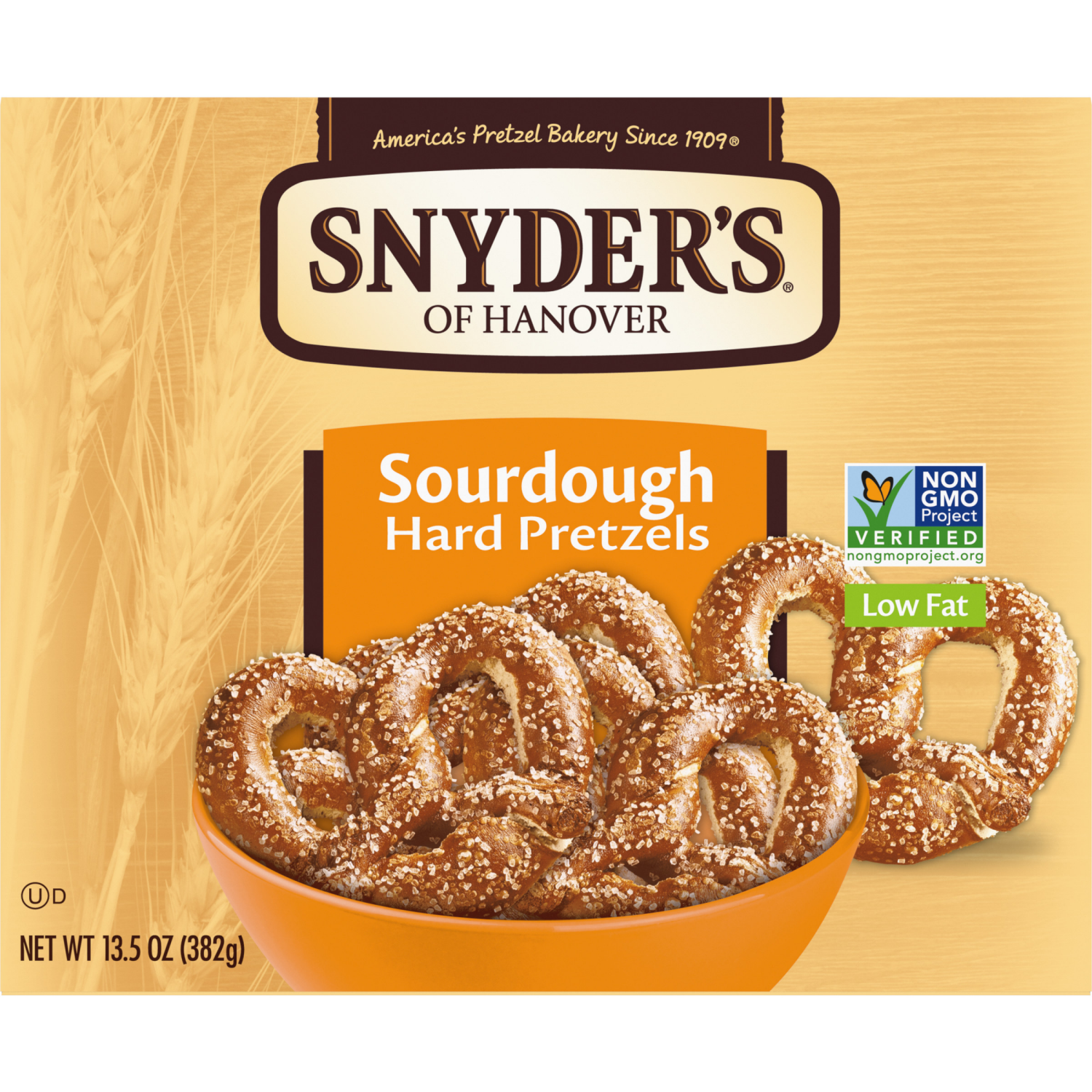 slide 3 of 6, Snyder's of Hanover Sourdough Hard Pretzels, 13.500 oz