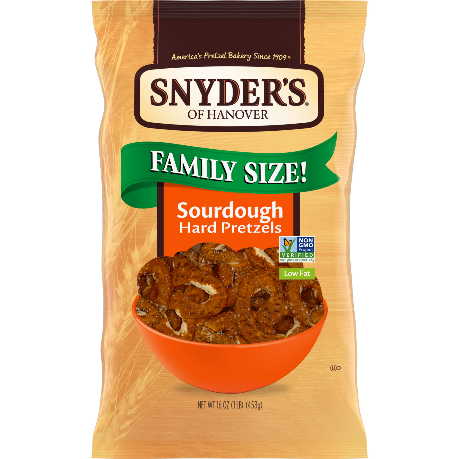 slide 1 of 6, Snyder's of Hanover Sourdough Hard Pretzels, 16.000 oz