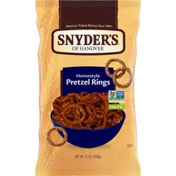 Snyder's of Hanover Homestyle Pretzel Rings Pretzels, 12 Oz Bag