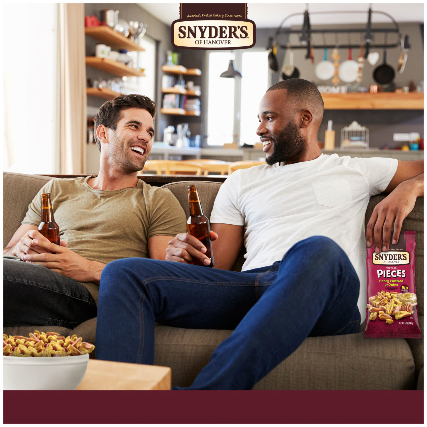 slide 5 of 6, SNYDERS Snyder's Of Hanover Pretzel Pieces, Honey Mustard And Onion, 5 Oz, 5 oz