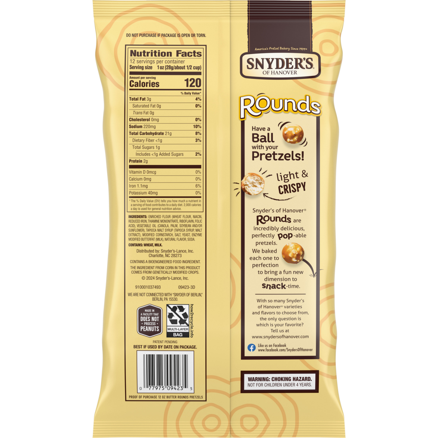 slide 2 of 5, Snyder's of Hanover Butter Flavored Mini Pretzel Balls, 12.000 oz