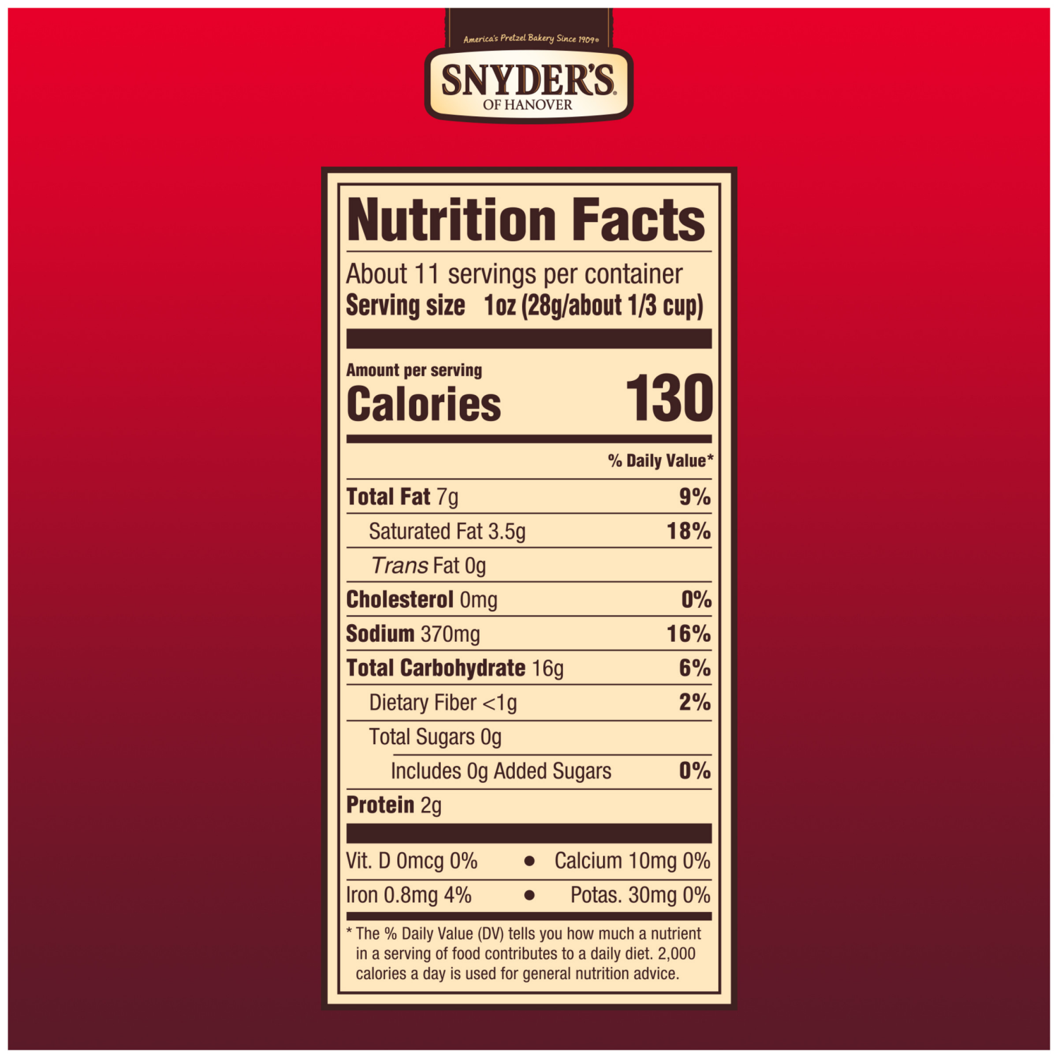 slide 3 of 6, Snyder's of Hanover Hot Buffalo Wing Flavored Pretzel Pieces, 11.25 Oz, 11.250 oz