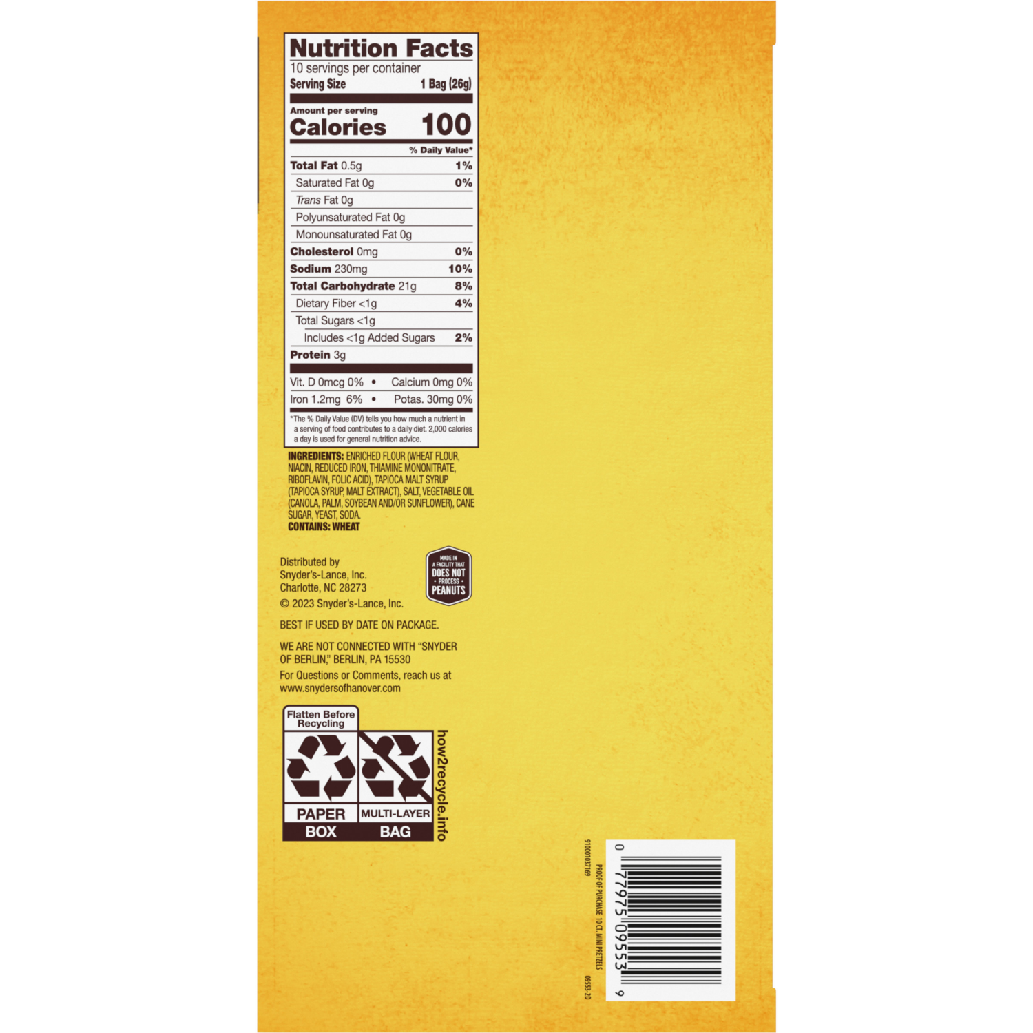 slide 2 of 6, Snyder's of Hanover Mini Pretzels, 9.200 oz