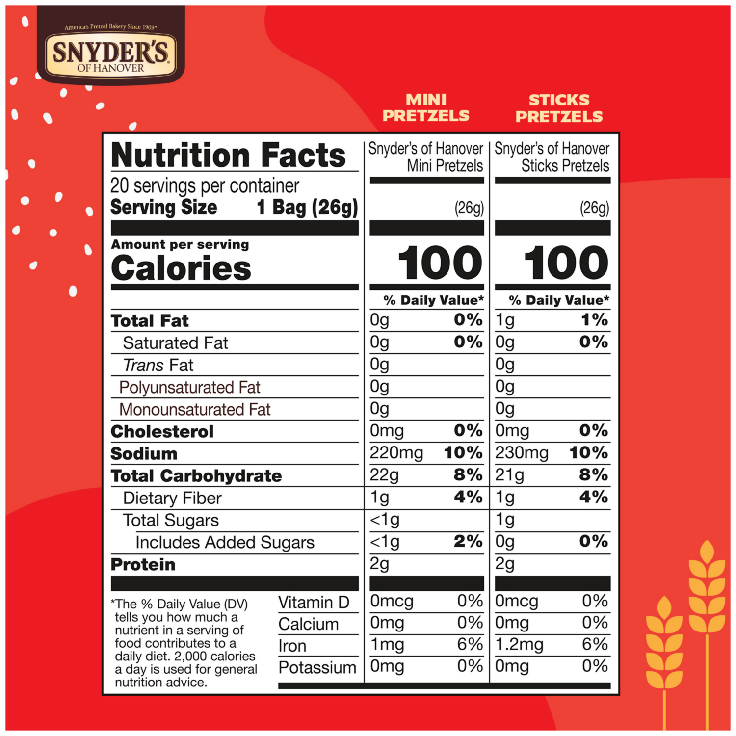 slide 3 of 6, Snyder's of Hanover Variety Pack Pretzels, 18.400 oz