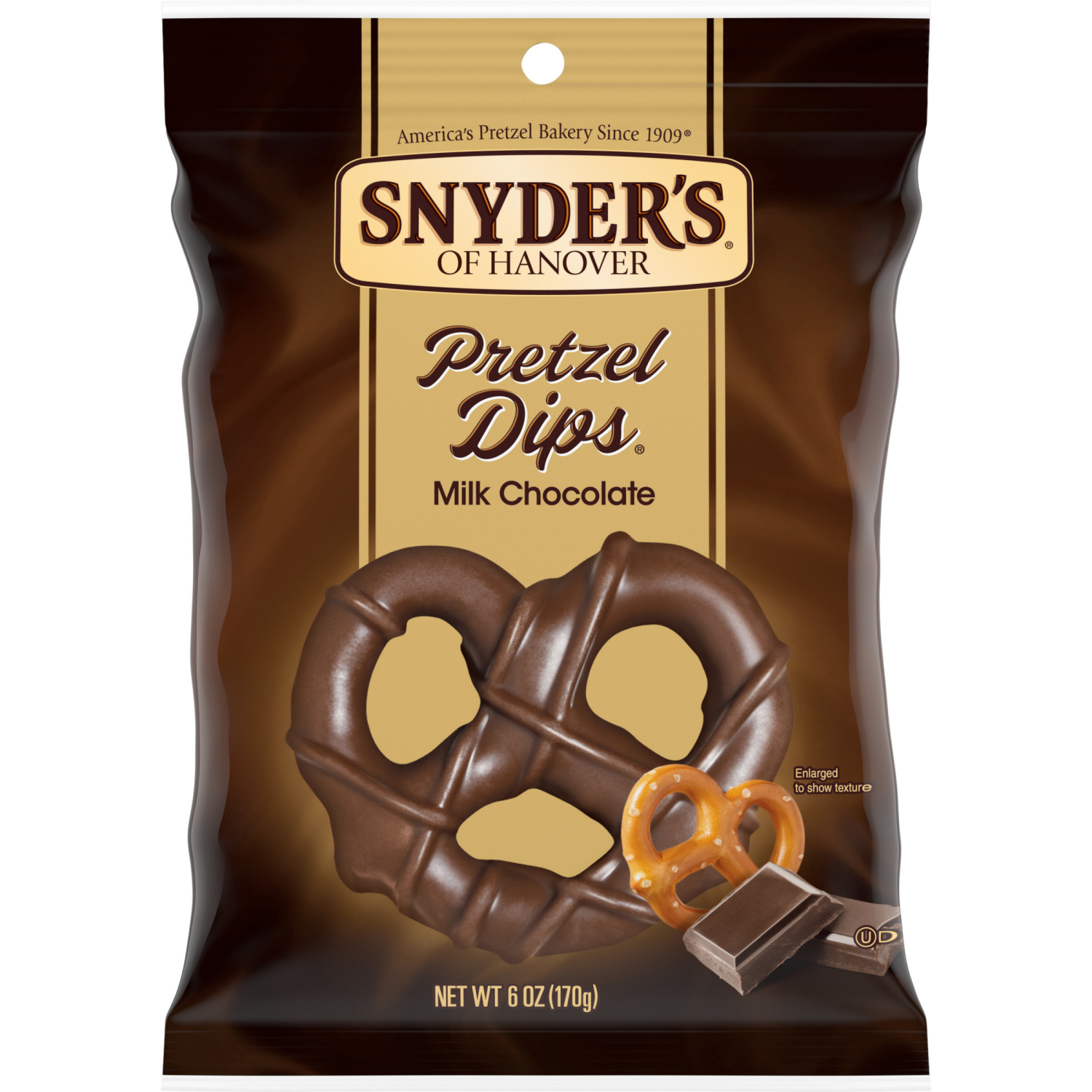 slide 1 of 4, Snyder's of Hanover Milk Chocolate Covered Pretzels, 6.000 oz