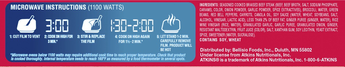 slide 2 of 10, Atkins Beef Teriyaki Stir-Fry, 8 oz