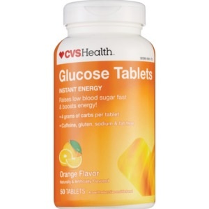 slide 1 of 1, CVS Health Glucose Tablets Orange, 50 ct