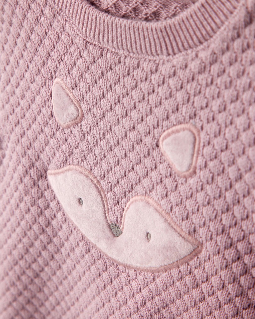 slide 2 of 3, Carter's Carters Baby Girl Fox Cotton Long-Sleeve Tee & Pant Set - Pink Pink 12M, 1 ct