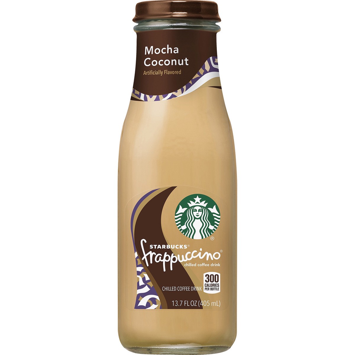 slide 3 of 7, Starbucks Frappuccino Mocha Coconut Chilled Coffee Drink 13.7 Fluid Ounce Glass Bottle - 13.7 oz, 13.7 oz