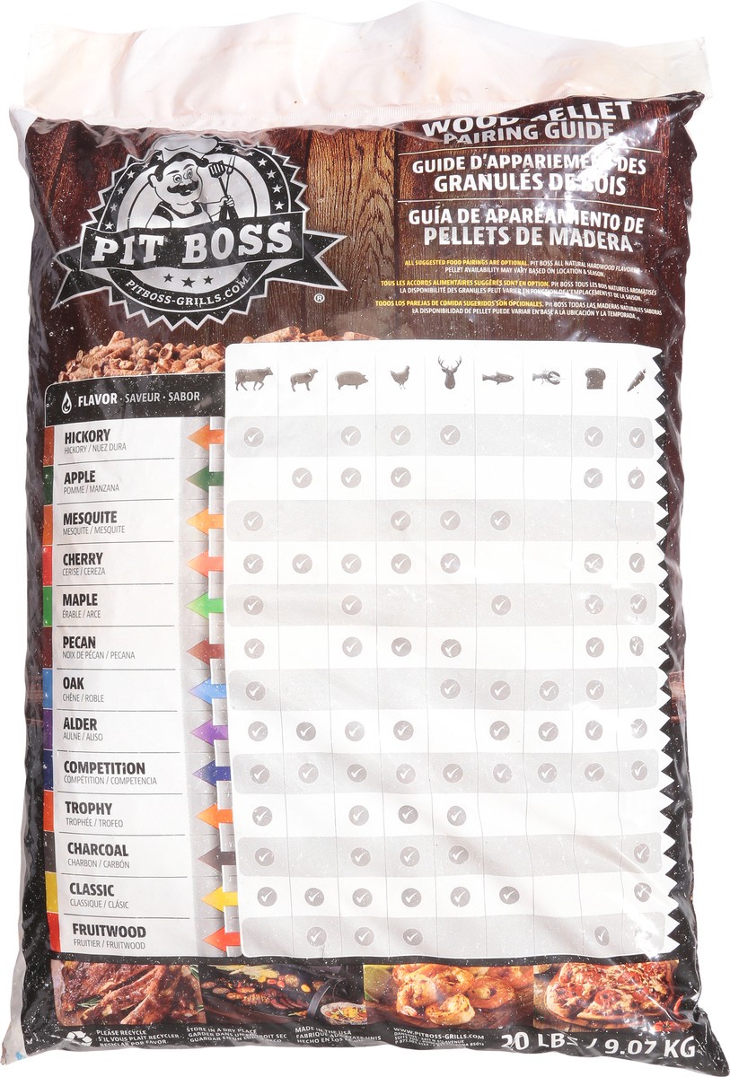 slide 7 of 10, Pit Boss Hickory Blend BBQ Hardwood Pellets 20 lb, 1 ct