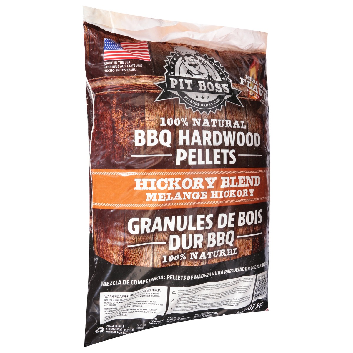 slide 10 of 10, Pit Boss Hickory Blend BBQ Hardwood Pellets 20 lb, 1 ct
