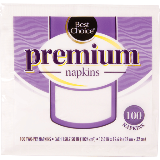 slide 1 of 1, Best Choice Premium Napkins, 100 ct