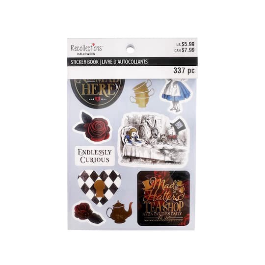 slide 1 of 1, Wonderland Sticker Book By Recollections, 4 in x 6 in